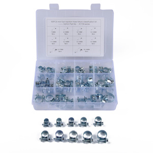 Iqihui 60Pcs <b>Mini</b> Fuel Hose <b>Clamp</b> Kit Stainless Steel 7-18Mm For Repair And Replacement - Product Image 2