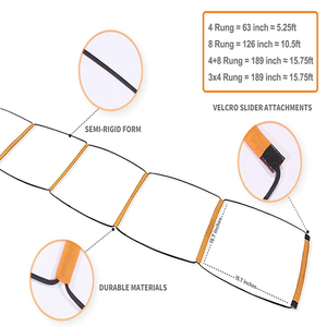 Có thể gập lại ngay lập tức thiết lập rối miễn phí tập luyện thang cho Kid dành cho người lớn bóng đá tốc độ thang nhanh nhẹn thiết bị đào tạo nhanh nhẹn thang - Product Image 6
