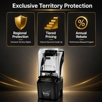 Mixeur Professionnel en Gros pour Distributeurs - Moteur Robuste 1600W 32000 tr/min pour Smoothies et Jus - Tarifs Progressifs