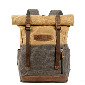Mochila impermeable de estilo americano Vintage para exteriores, gran capacidad, Canapa Zaino para actividades de viaje, escalada, Camping, portátiles - Product Image 6