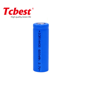 Solution de batterie Li-ion efficace 650mAh <span class=keywords><strong>ICR14430</strong></span> 3.7V pour appareils portables Batteries cylindriques au lithium-ion - Product Image 2