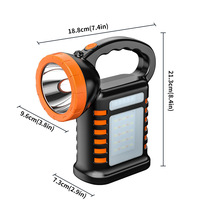 Nouvelle lampe de travail solaire haute intensité transfrontalière - Étanche IPX4, 500 lumens, angle de faisceau de 120°, portable, pour camping
