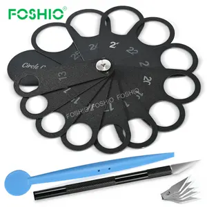 Foshio strumento di perforazione singolo Kit di attrezzi per avvolgimento in vinile morbido per modello di taglio del <span class=keywords><strong>cerchio</strong></span> di avvolgimento dell'<span class=keywords><strong>auto</strong></span> - Product Image 1