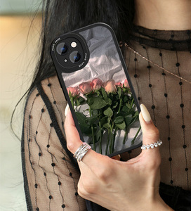 เคสโทรศัพท์ TPU นิ่มพิมพ์ลายดอกไม้สีสันสดใสสำหรับ <span class=keywords><strong>iPhone</strong></span> 16 PLUS 15 14 13 12 11 PRO MAX กรอบโทรศัพท์กันกระแทก - Product Image 5