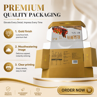 Dossiers en carton ondulé personnalisés avec logo, en matériaux recyclés, fermeture auto-adhésive, revêtement UV, gaufrage, emballage pour aliments pré-cuits