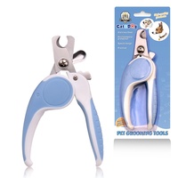 Coupe-ongles de sécurité grande taille CW5034 en acier inoxydable pour animaux de compagnie, ciseaux coupe-ongles pour chats et chiens, outil de toilettage