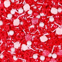Fournisseur direct d'usine, sachet de 500 g de pépites de sucre comestibles, décorations en forme de cœur pour la Saint-Valentin, gâteaux