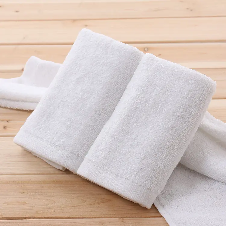 रिक्त 100% कपास तौलिया सफेद तौलिया कस्टम लोगो स्नान तौलिए थोक