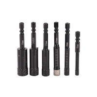 Foret diamanté HUAYU pour perçage à sec de carreaux, granit, marbre, maçonnerie, haute dureté, avec poignée hexagonale, pour perceuse électrique (6mm-16mm)