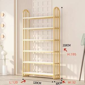 Exhibidores de Diseño Interior de Lujo 2025 para Minoristas, Exhibidores de Zapatos, Estantes para Bolsos, Exhibidores Dorados para Tiendas de Bolsos - Product Image 5