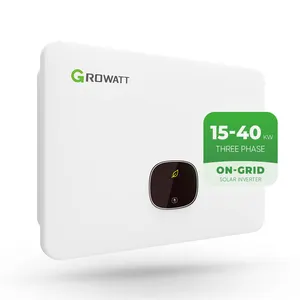 Growatt onduleur solaire sur réseau triphasé 15Kw 15Kva 20Kw 20Kva 25Kw 25Kva 30Kw 30Kva 40Kva onduleur sur réseau avec limiteur