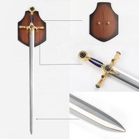 Espada de Juguete Masónica MS Golden Freemason, Aleación de Zinc, 115 cm, Edades 8-13 Años