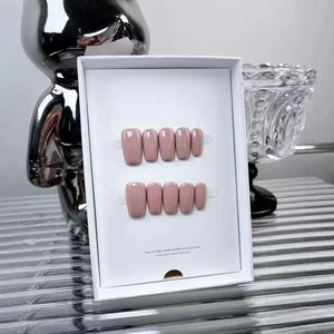 TSZS - Nuevo Juego de 10 <span class=keywords><strong>Uñas</strong></span> Postizas <span class=keywords><strong>Cortas</strong></span>, Medianas, Cuadradas y Ovaladas, de Color Sólido, para Verano, Hechas a Mano - Product Image 3