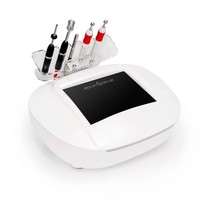 Appareil portable de soin du visage à micro-courant avec outil de nettoyage en profondeur en alliage de chrome et accessoire gant magique