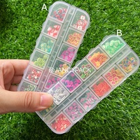 JANCY PACK vente en gros bricolage 3D tranches de Fruits argile polymère pour bricolage artisanat fait à la main Fruits tranches d'ongles autocollants décorations de brillant à lèvres