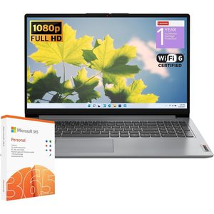 Ordinateur portable Lenovo IdeaPad 1 pour étudiants, écran FHD de 15,6 pouces, 20 Go de RAM, 1 To de SSD, Windows 11 Home, clavier numérique gris - Product Image 4