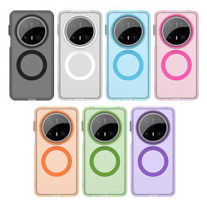 Funda Magnética Translúcida de Lujo 3 en 1 para Teléfono <span class=keywords><strong>Huawei</strong></span> Honor Mate 80 Pro Max Pura 80 Ultra X70 X9D 400 Lite, Color Caramelo - Product Image 1