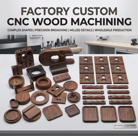 Service de sculpture sur bois CNC de précision sur mesure, gravure de formes complexes en 3D, art décoratif en bois massif de noyer noir, vente en gros