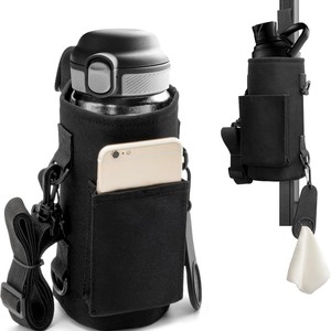 Magnetic Water Bottle Bag Large Capacity With Phone Pocket For Outdoor Sports Cycling Gym Use Reusable Cloth Material - Product Image 5
