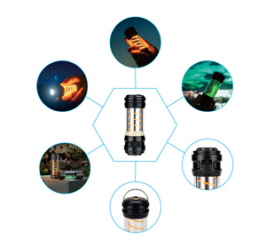 <span class=keywords><strong>2025</strong></span> thiết kế mới cắm trại đèn với đêm Glow cắm trại đèn pin & đèn lồng chiếu sáng với bộ sạc điện thoại - Product Image 6