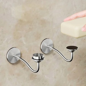 Jabonera Magnética de Acero Inoxidable Multifuncional, de Pared, con Autodrenaje, para Baño, Cocina y Ducha - Product Image 5