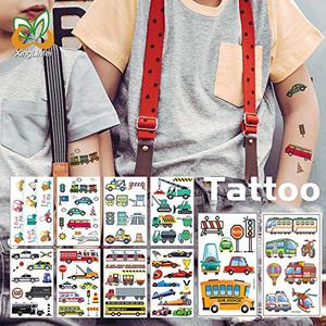 Tatuaggi temporanei per bambini, adesivi per auto, non tossici, a tema cartoni animati, per bambini, ragazzi e ragazze, per feste di compleanno - Product Image 2