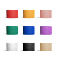 Accessoires de manchon de tasse en silicone antidérapant, réutilisable, multifonctionnel, de qualité alimentaire, certifié CE, écologique, 11,5 cm x 4,5 cm, vente en gros