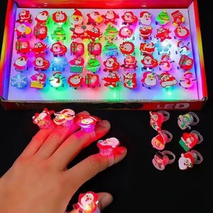 Bagues lumineuses Yongwang en plastique, jouets lumineux pour fêtes, Halloween, enfants et adultes, lumières LED, lot de 30 pièces - Product Image 3