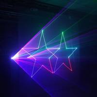 Projecteur laser 3D RGB 3W avec contrôle DMX512 pour animation DJ et éclairage de scène de parc à thème