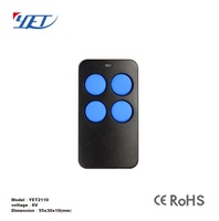 YET2110 Télécommande sans fil à 4 boutons Ouvre-porte de garage Code roulant Obturateur de rouleau infrarouge Porte de moteur