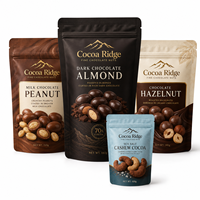 Private Label Wintergreen Mint Mylar zakje met transparant venster, makkelijk te sluiten ritssluiting, food grade, snackverpakking, staande pouch