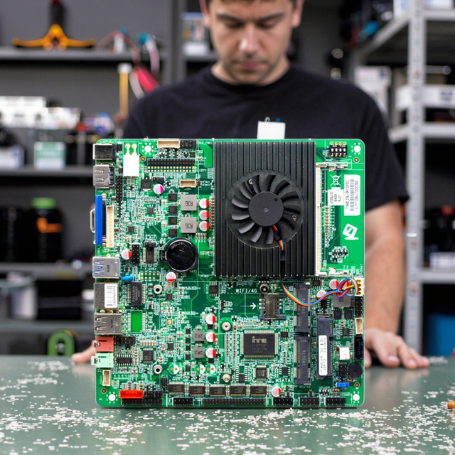 Thin ITX Mainboard Mini POS Motherboard ITX-B430_I316L I3 4120U 8 USB DC 12V for All in One PC
