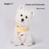 Bavoirs triangulaires en peluche pour chiots West Highland White Terrier, écharpes pour chats et chiens, accessoires pour chiens en coton uni