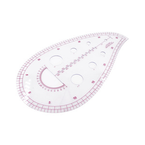 Regla curva 6460 para diseño de prendas y creación de patrones, herramienta de medición de plástico para diseño de prendas de vestir. - Product Image 1