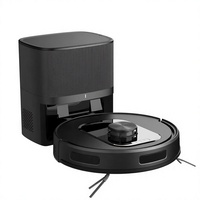 Robot aspirateur avec station d'auto-vidage, navigation LiDAR 8000Pa, robot aspirateur et serpillière 2 en 1