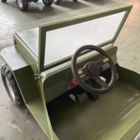 Go Kart Jeep Eléctrico Todoterreno QIQU con Batería Antiexplosión para Resorts de Playa, Capacidad de Carga de 300kg para Adultos y Niños