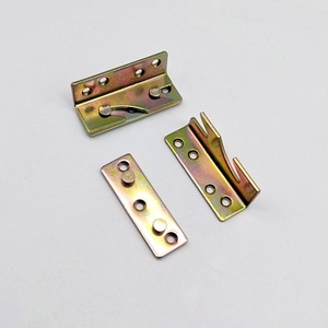 Bisagras para Cama de Acero al Carbono con Doble Gancho, 4 Juegos por Pedido, Conectores Duraderos para Estructura de Cama - Product Image 1