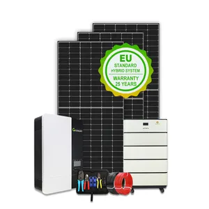 3kw 5kw 10kw 15kw Zonnepaneel Kit Power Generator 25kw Off Grid Thuis Zonne-Energie Systemen