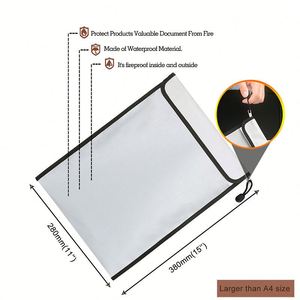 OEM Customized A4 <b>Document</b> Fireproof Waterproof <b>Bag</b> File Collection <b>Bag</b> for Office Use for Safe and Secure <b>Document</b> Storage - Product Image 5