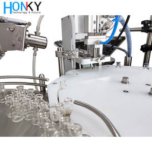 Machine de remplissage et de bouchage automatique de flacons de bureau avec 2300 flacons/heure, plage de 0,6 à 6 ml, pompe <span class=keywords><strong>en</strong></span> céramique, AC 220V - Product Image 4