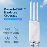 Punto de Acceso WiFi 6 Industrial para Exteriores, 3600 Mbps, Alta Potencia, Inalámbrico, IP66, Resistente al Agua, para Más de 120 Usuarios, 3 Antenas
