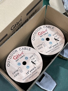 Trong nhà ngoài trời <span class=keywords><strong>Cat6</strong></span> UTP Mạng cáp cho máy tính kết nối 305m chiều dài 99.99% Trần Đồng dây dẫn PVC LSZH Áo khoác - Product Image 5