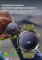Smartwatch da Esterno con Chiamata BT, Schermo da 1.52", Fitness, Torcia, Bussola, Musica, Frequenza Cardiaca, Pressione Sanguigna, Orologio Sportivo Intelligente J300