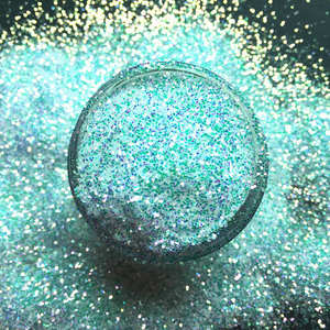 Vente en gros de poudre pailletée argentée à haute brillance pour maquillage, cosmétiques, ongles, artisanat, décoration scintillante à haute brillance - Product Image 3