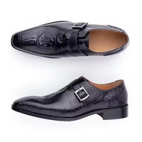 Chaussures de mariage de qualité supérieure pour hommes de style italien Slip-On Flat Personnalisable Premium Leather Pointed Toe All Seasons Dress