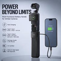 Pegangan Pengisi Daya Cepat untuk DJI Osmo Pocket 4/3 Tipe-C 5000mAh 10000mAh Power Bank Grip dengan Indikator LED OEM Kustom