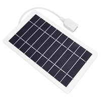 Panel Solar Portátil AIsmartLink, Versátil, Eficiente y Duradero, 5V2W, Panel de Carga de Emergencia de Silicio Monocristalino