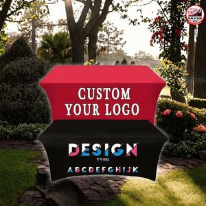 Mantel Rectangular Personalizable para Interiores/Exteriores con Diseño Floral, Cubierta Impresa Personalizada con Logotipo o Imagen para Eventos - Product Image 2