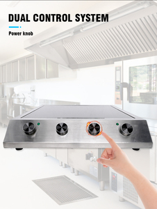 Commercial Four Flat Burner Cooker 3500W*4 Induction Cooktop With <b>Knob</b> Control AM-CD401 High Power Cooking Delivers Intense Heat - Product Image 6