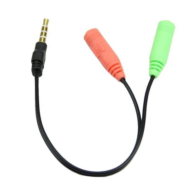 3.5mm 1 Male to 2 Female Aux Y Splitter Cable 3.5mm Jack Audio Adapter Cable Cord for Headphone Speaker MP3 MP4